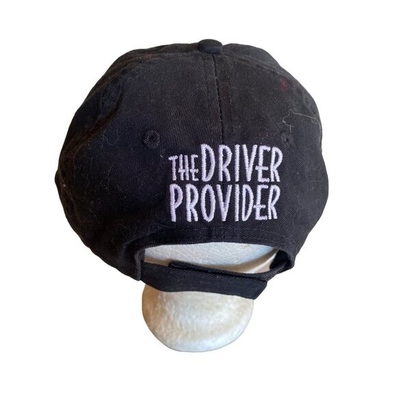 The Driver Provider Black Embroidered Patch Hat Cap Adjustable - Picture 3 of 6
